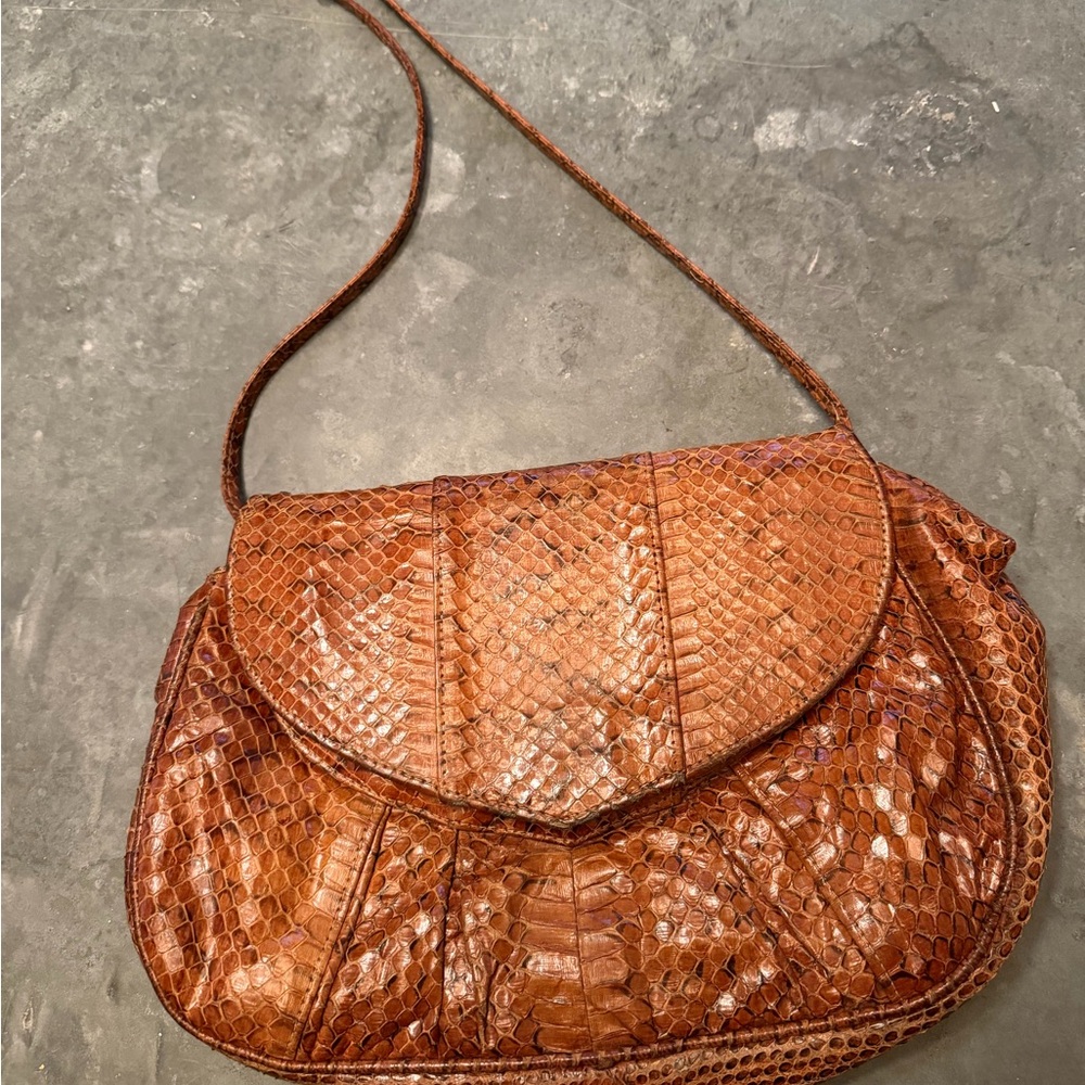 Vintage 70’s Snake Skin Handbag